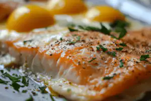"Plated smoked haddock dish with fresh parsley, steamed greens, and roasted potatoes."