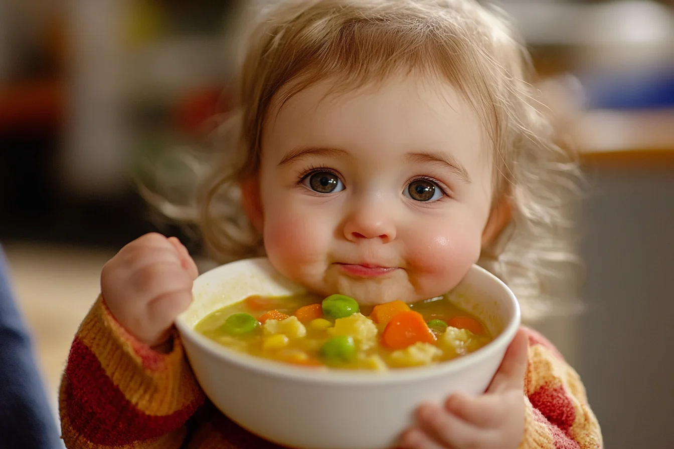 "An assortment of soup bowls featuring tomato soup, carrot and coriander soup, and broccoli and Stilton soup, with fresh herbs and bread on the side, prepared using a soup maker."