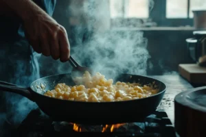 tini mac and cheese recipe 3 A bowl of Tini Mac and Cheese with creamy pasta and melted cheese, garnished with fresh parsley.