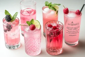variations of pink drinks
