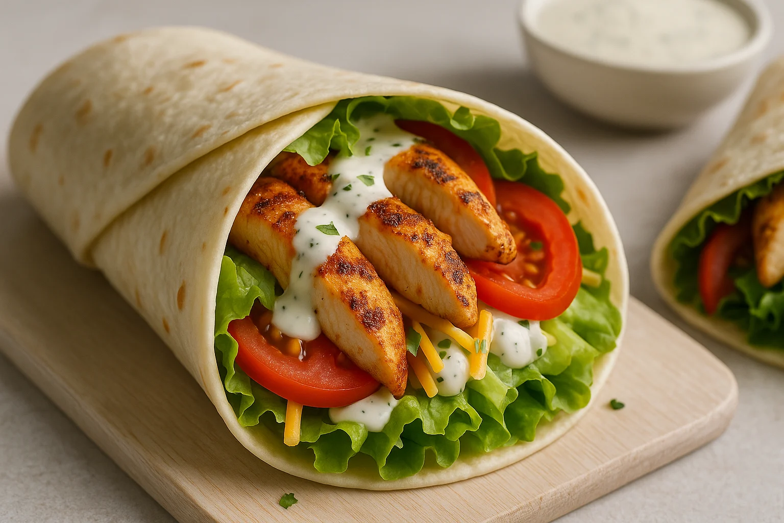 grilled chicken wraps