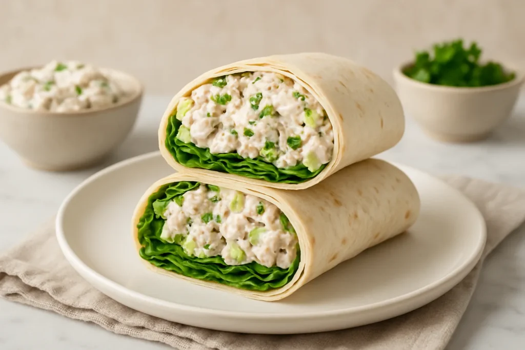 Creamy Chicken Salad Wrap