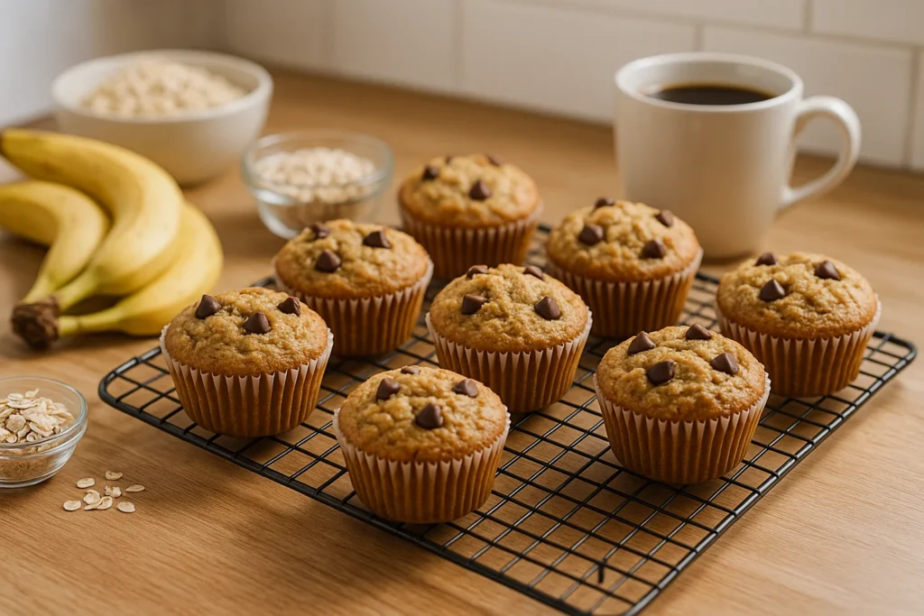 banana oatmeal muffins
