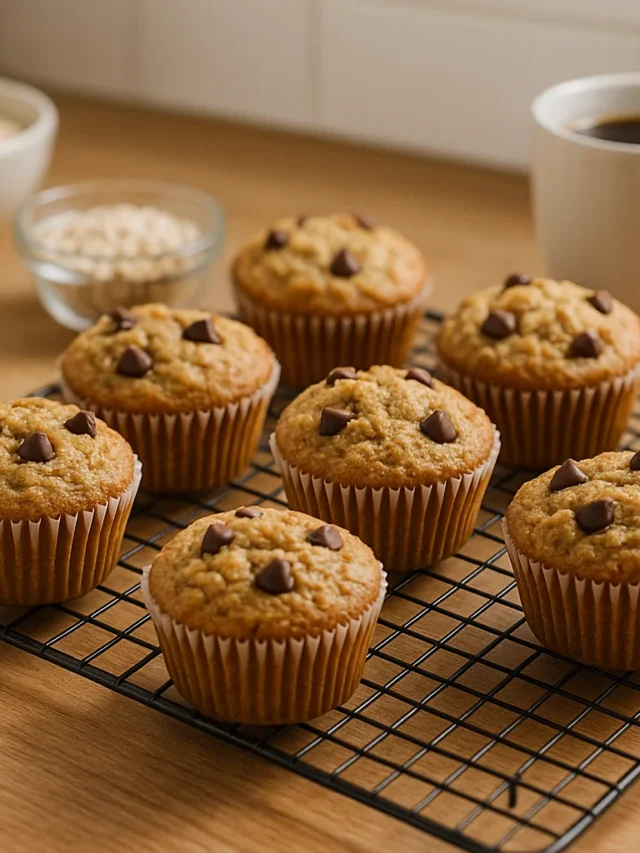 banana oatmeal muffins