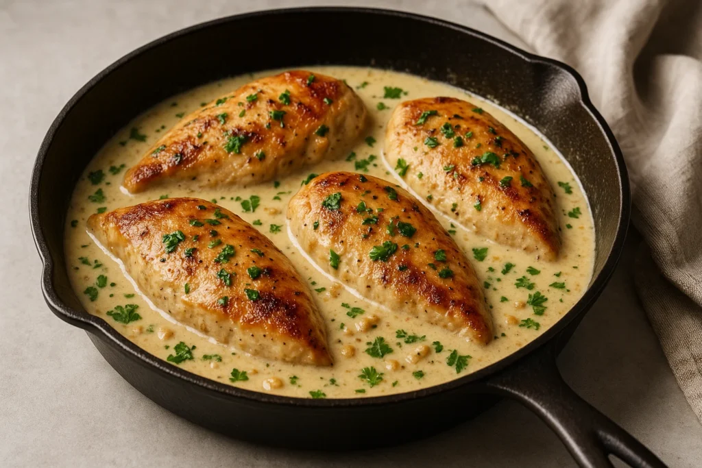 creamy garlic chicken
