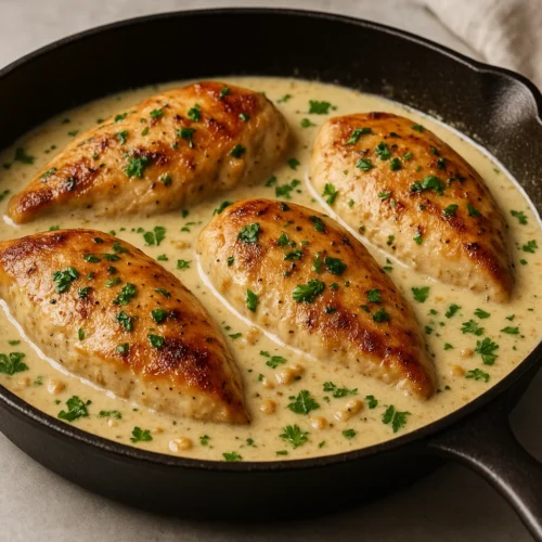 creamy garlic chicken