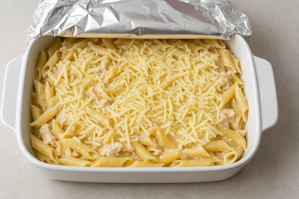 chicken alfredo bake
