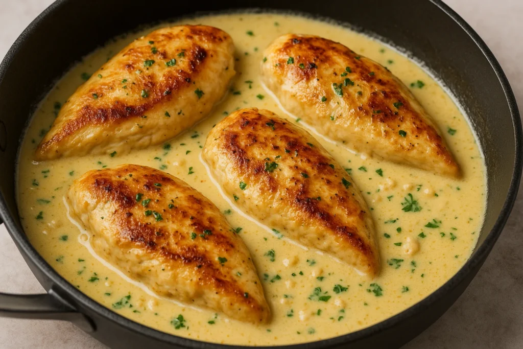 creamy garlic chicken ingredients