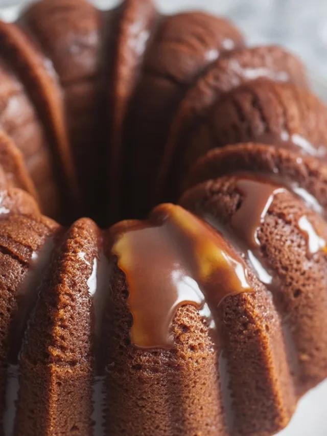 Moist and flavorful Apple Cider Bundt Cake topped with cinnamon sugar.