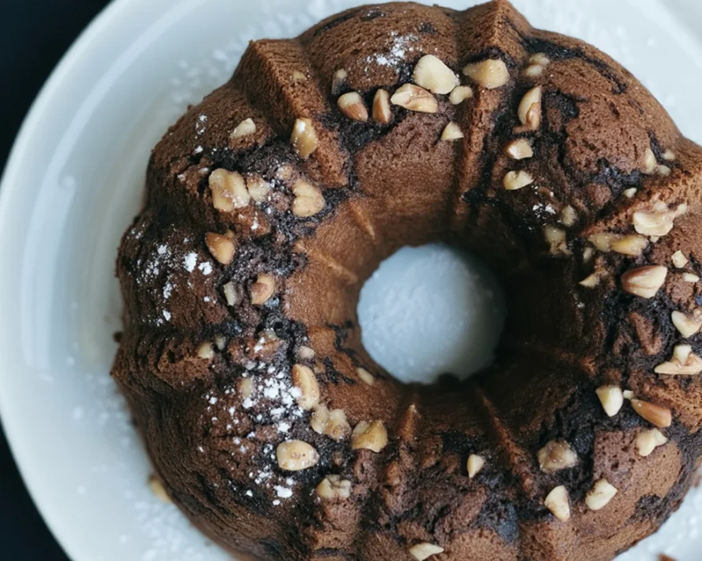 Delicious cake made with easy boxed cake mix recipe, topped with frosting.