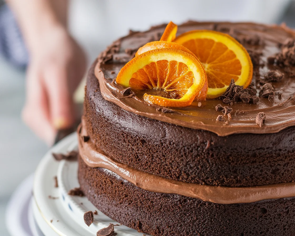 Aesthetic chocolate cake with rich frosting and elegant decorations for a birthday celebration.