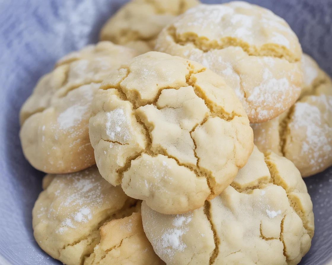 Easy Vanilla Cake Mix Cookies baked and ready to enjoy