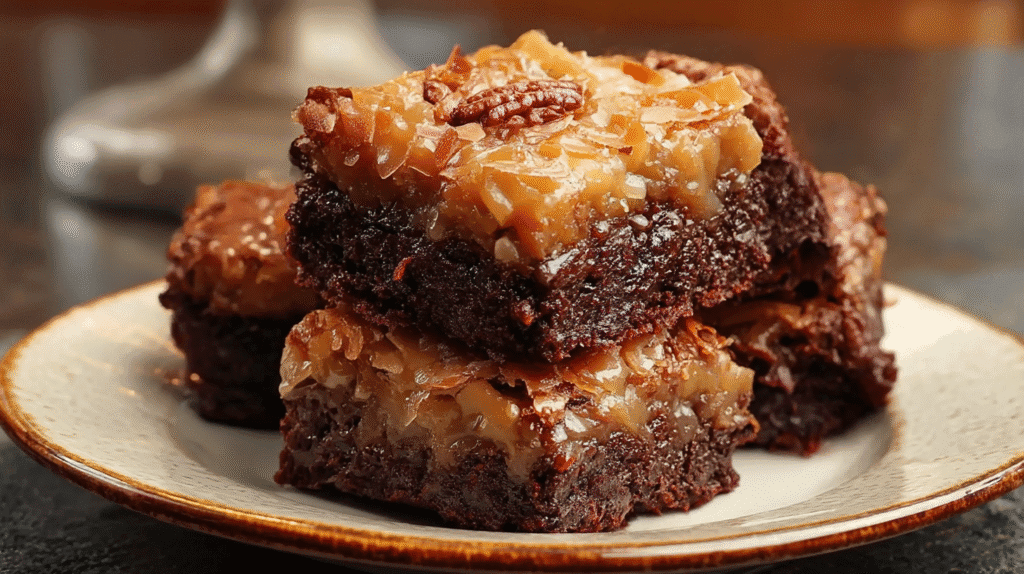 German Chocolate Brownies