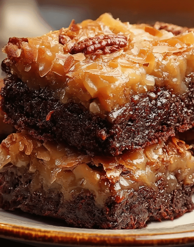 German Chocolate Brownies