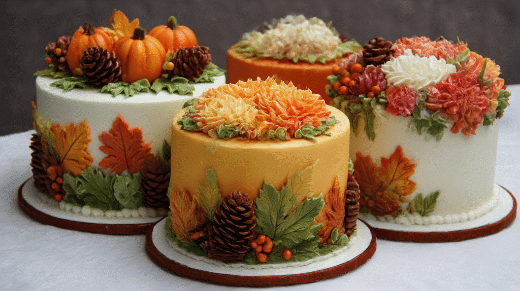 Fall Decorated Cakes
