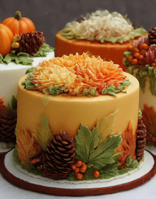 Fall Decorated Cakes