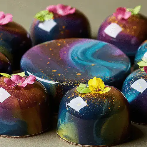 Mirror Glaze Cake Decoration