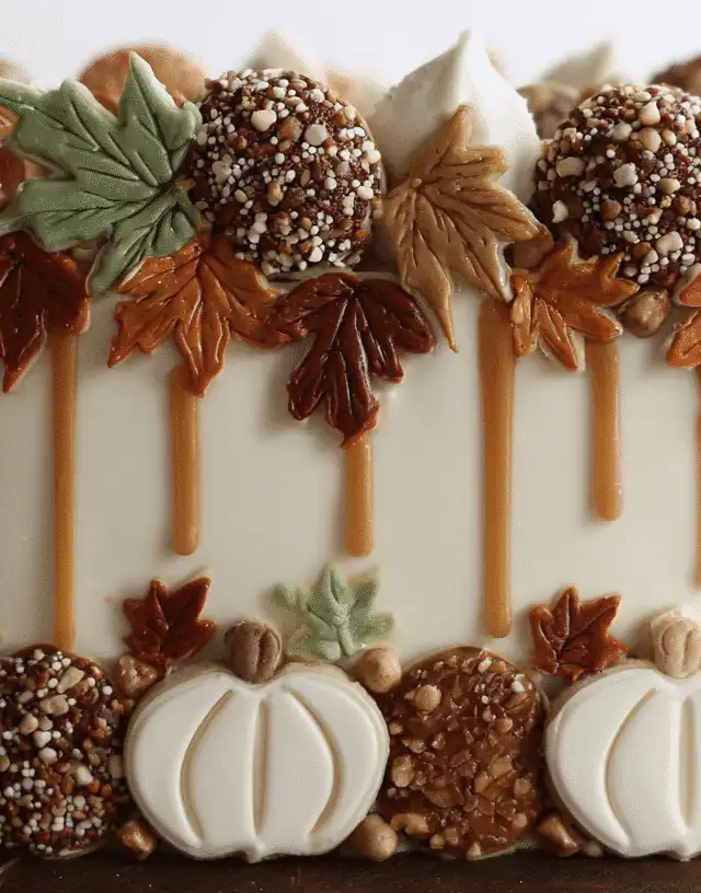 Fall Cookie Cake Designs