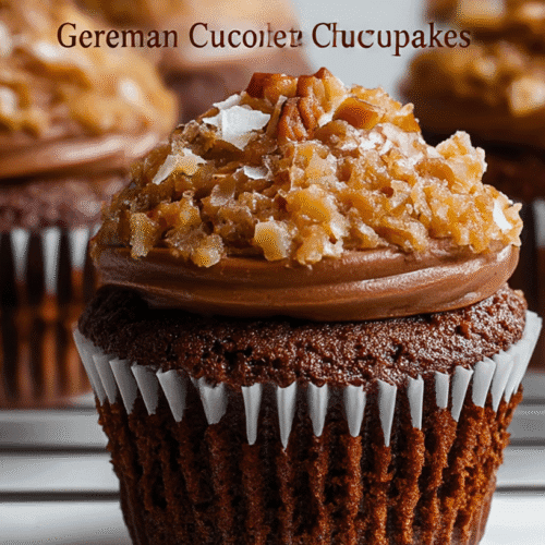 German Chocolate Cupcakes