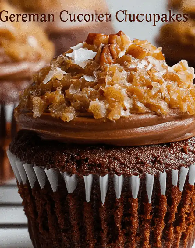 German Chocolate Cupcakes