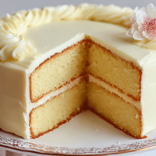 Moist Vanilla Cake From Scratch