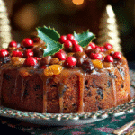 traditional christmas cake with rum