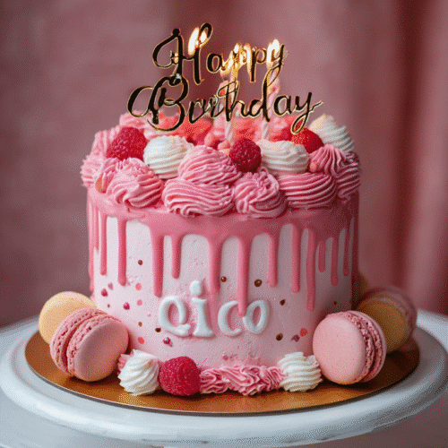Pink Birthday Cake