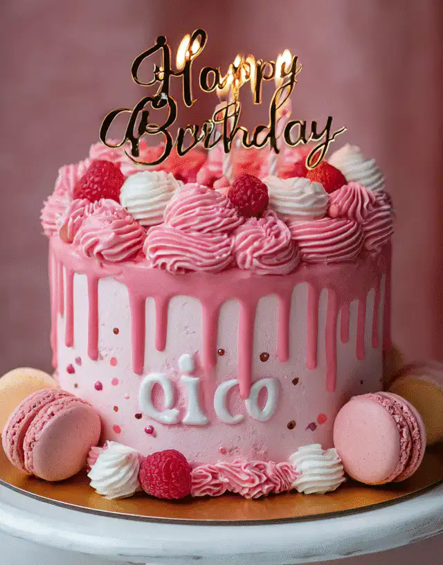 Pink Birthday Cake