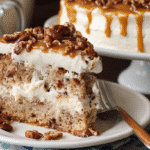 butter pecan cake with caramel
