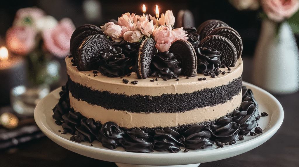 Black Birthday Cake