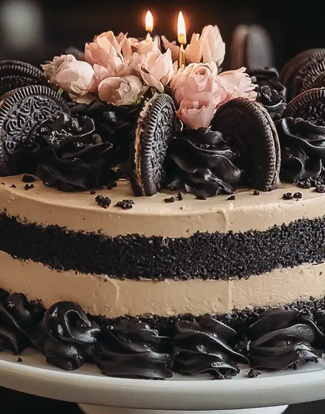 Black Birthday Cake