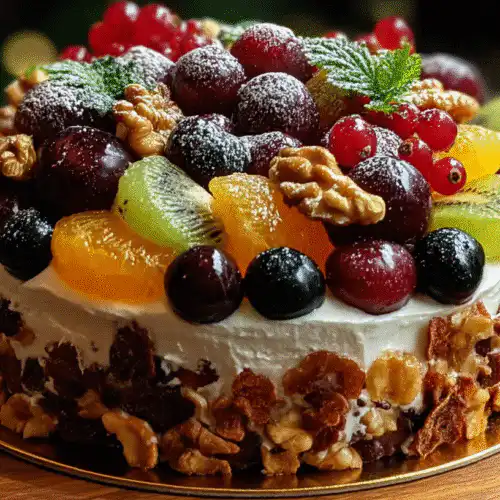 No Bake Fruit Cake Recipe