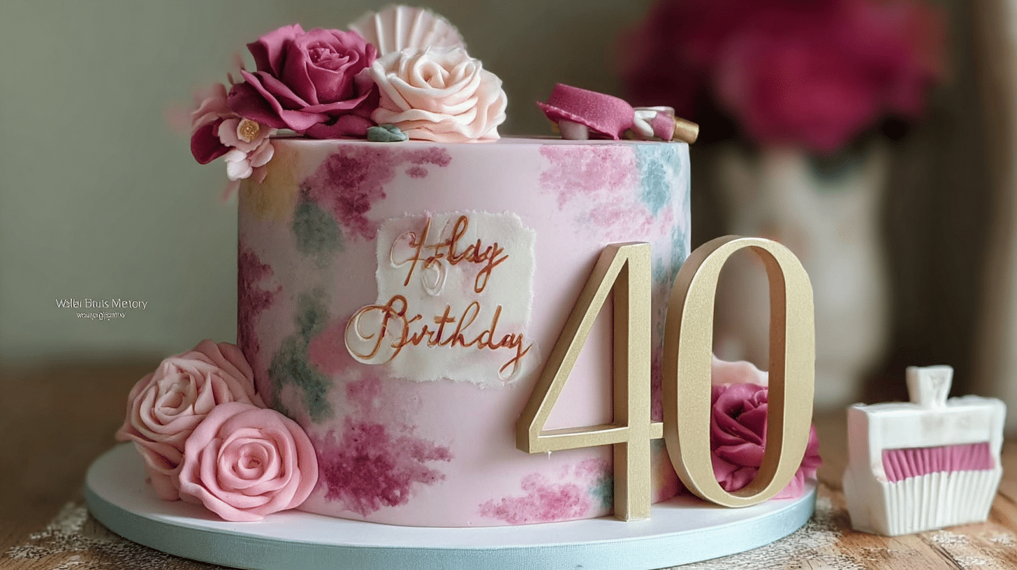 40Th Birthday Cake For Women