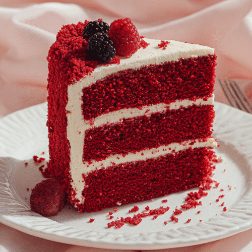 Red Cake Aesthetic