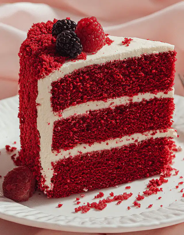 Red Cake Aesthetic