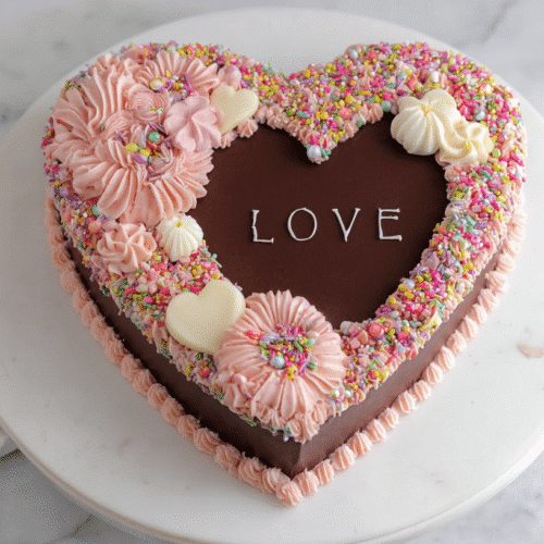 Heart Birthday Cake