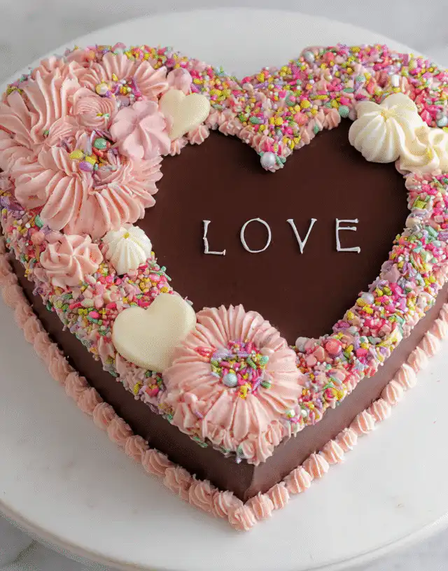Heart Birthday Cake