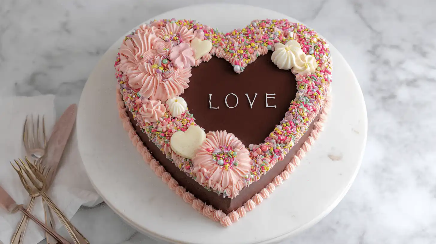 Heart Birthday Cake