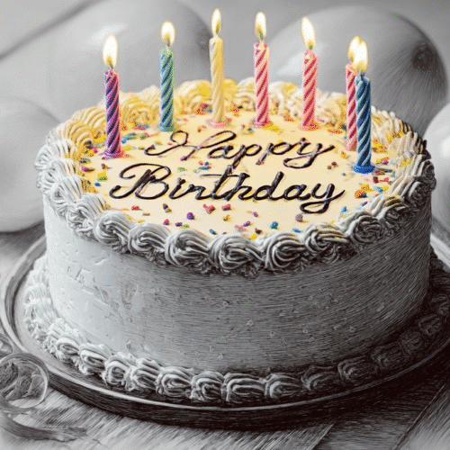 Birthday Cake Drawing