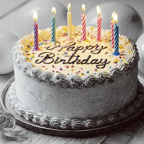 Birthday Cake Drawing