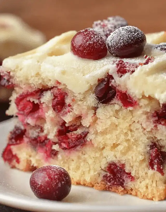 cranberry christmas cake