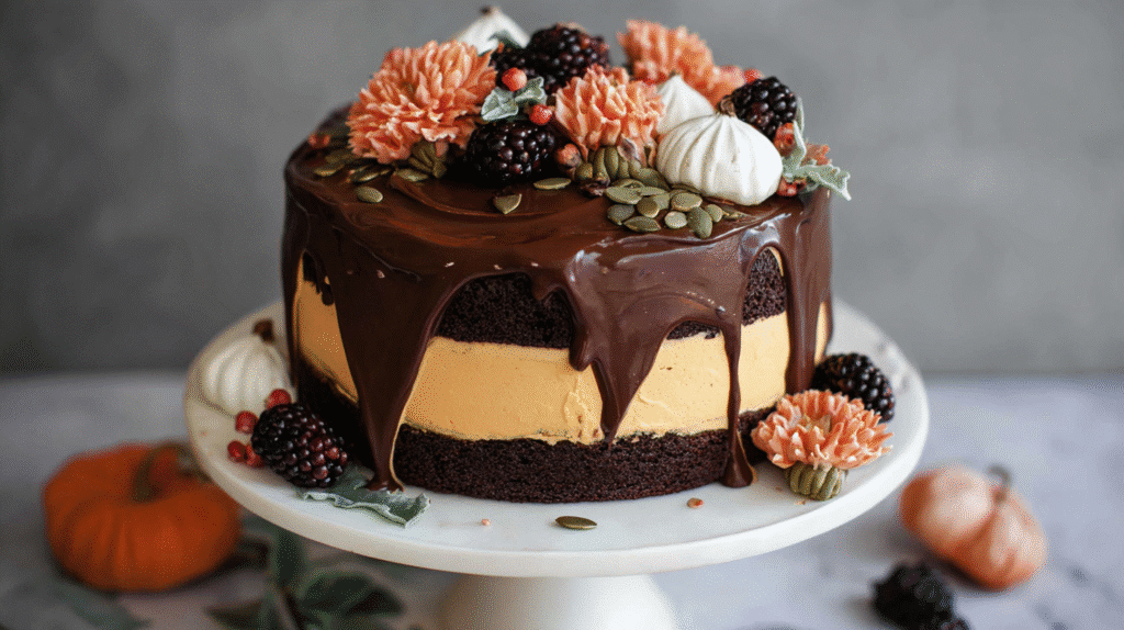 pumpkin chocolate cake recipe