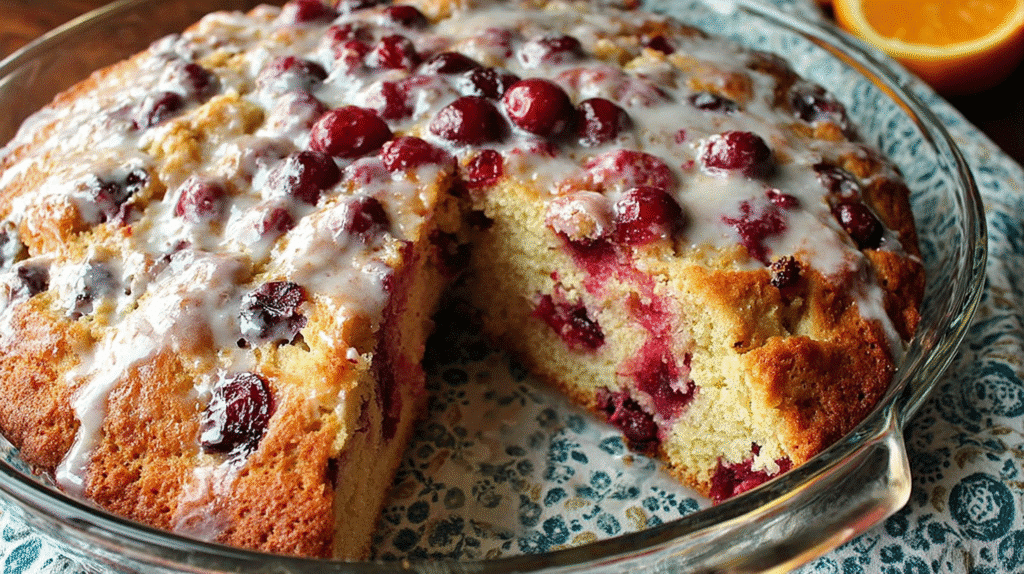 cranberry orange buttermilk breakfast cake recipe