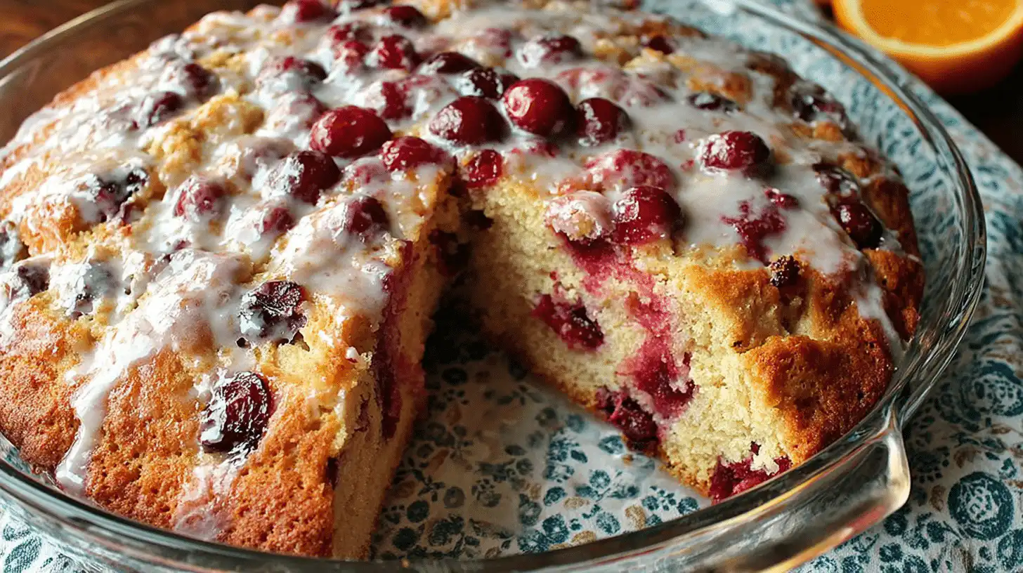 cranberry orange buttermilk breakfast cake recipe