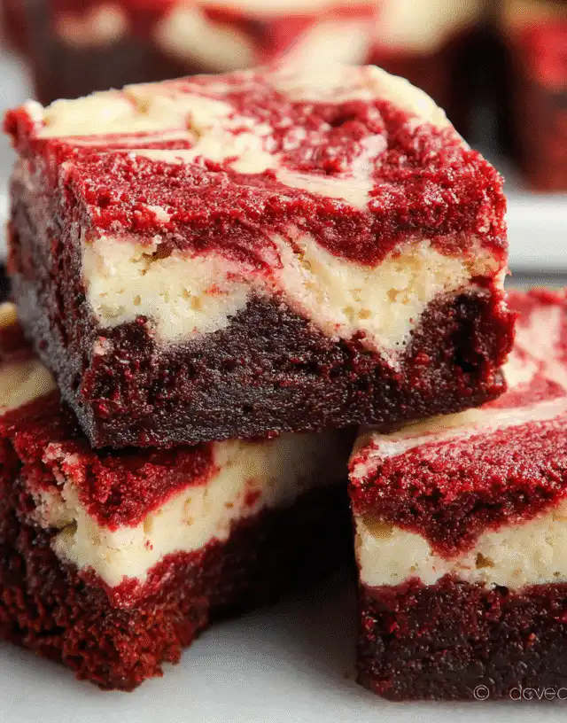 Red Velvet Cheesecake Brownies