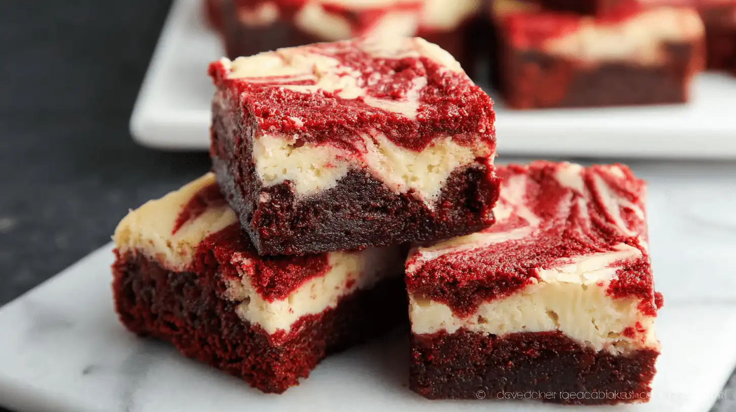 Red Velvet Cheesecake Brownies