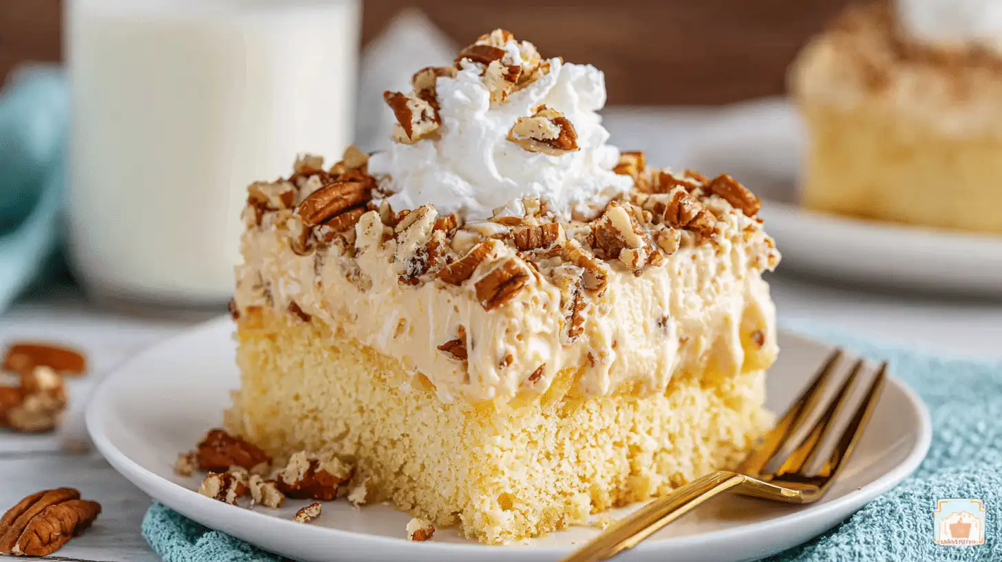 Butter Pecan Poke Cake