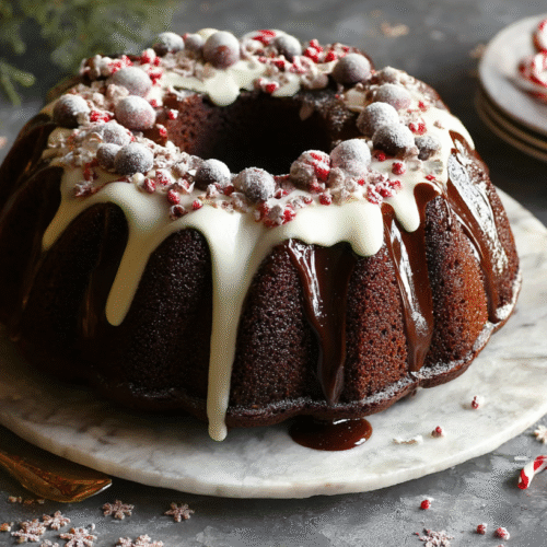 gingerbread chocolate bundt cake