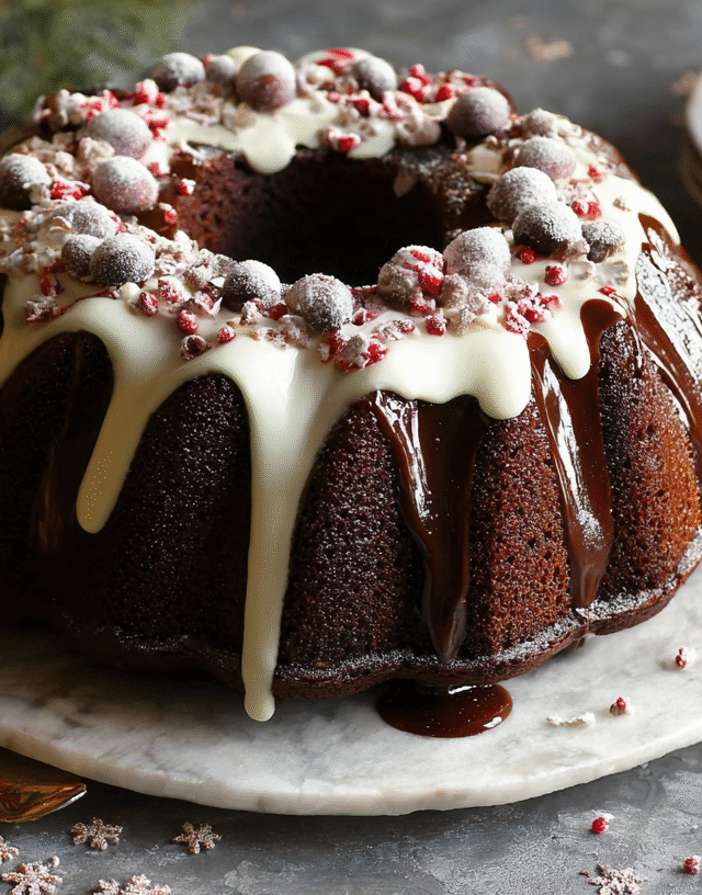 gingerbread chocolate bundt cake