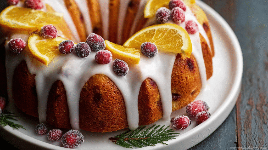 cranberry orange bundt cake